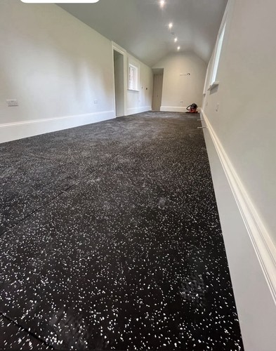 15mm white speckled - speckled, rubber
